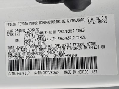 2022 Toyota Tacoma 4WD TRD Sport