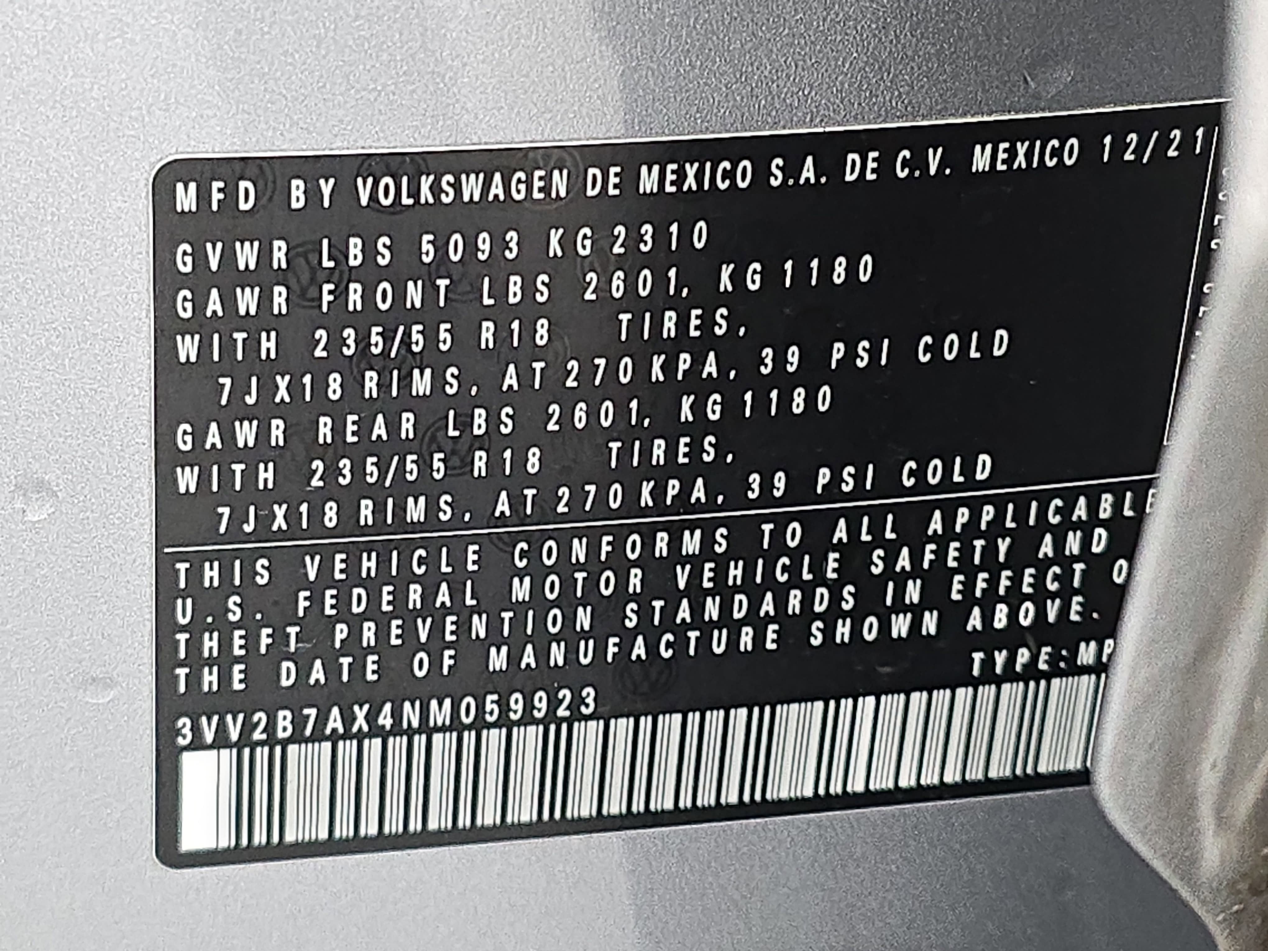 2022 Volkswagen Tiguan SE