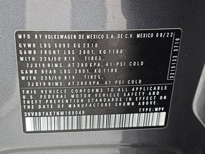 2022 Volkswagen Tiguan SE R-Line Black