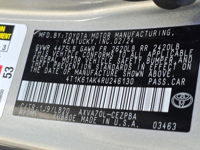 2024 Toyota Camry XSE