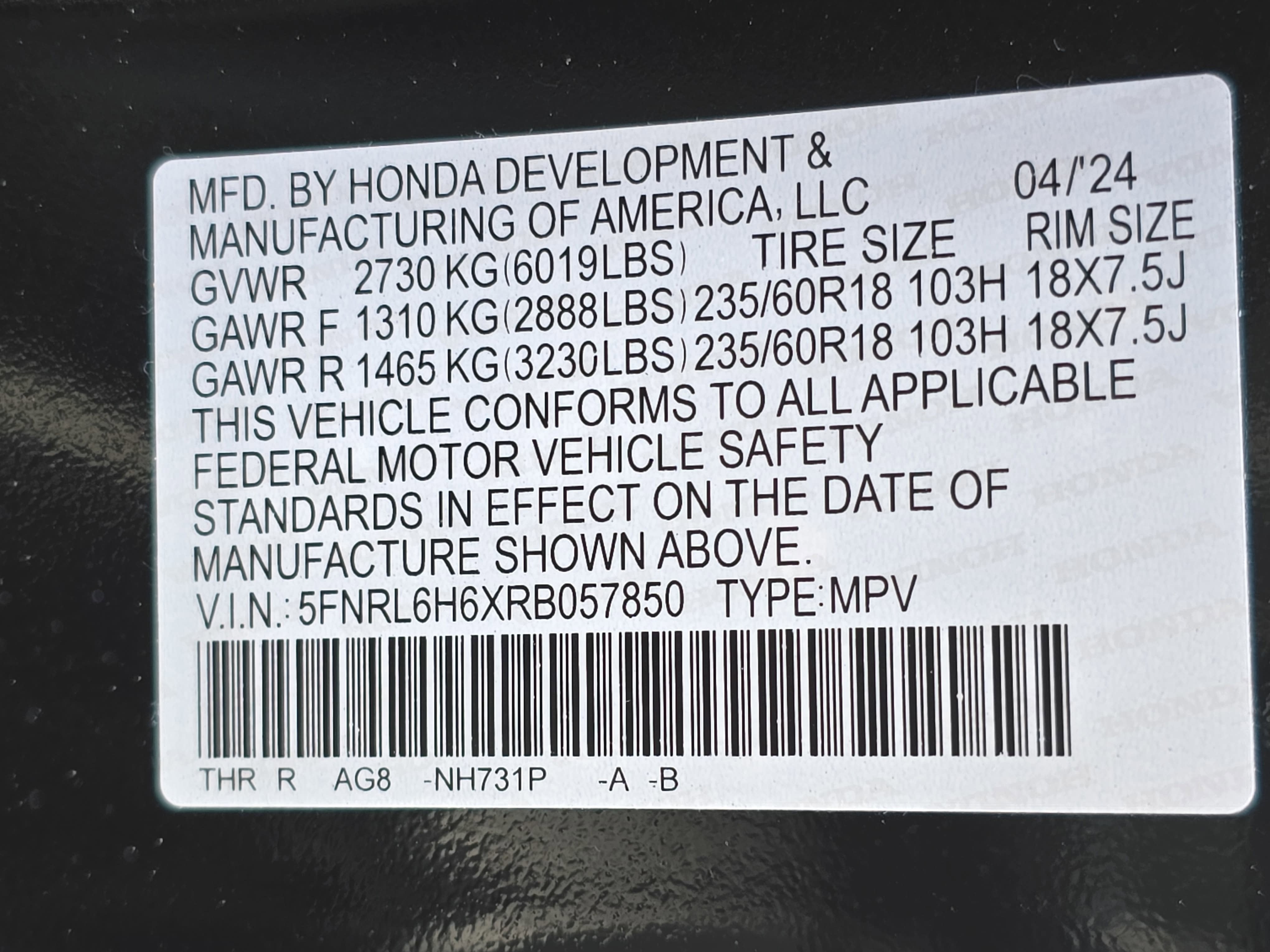 2024 Honda Odyssey EX-L