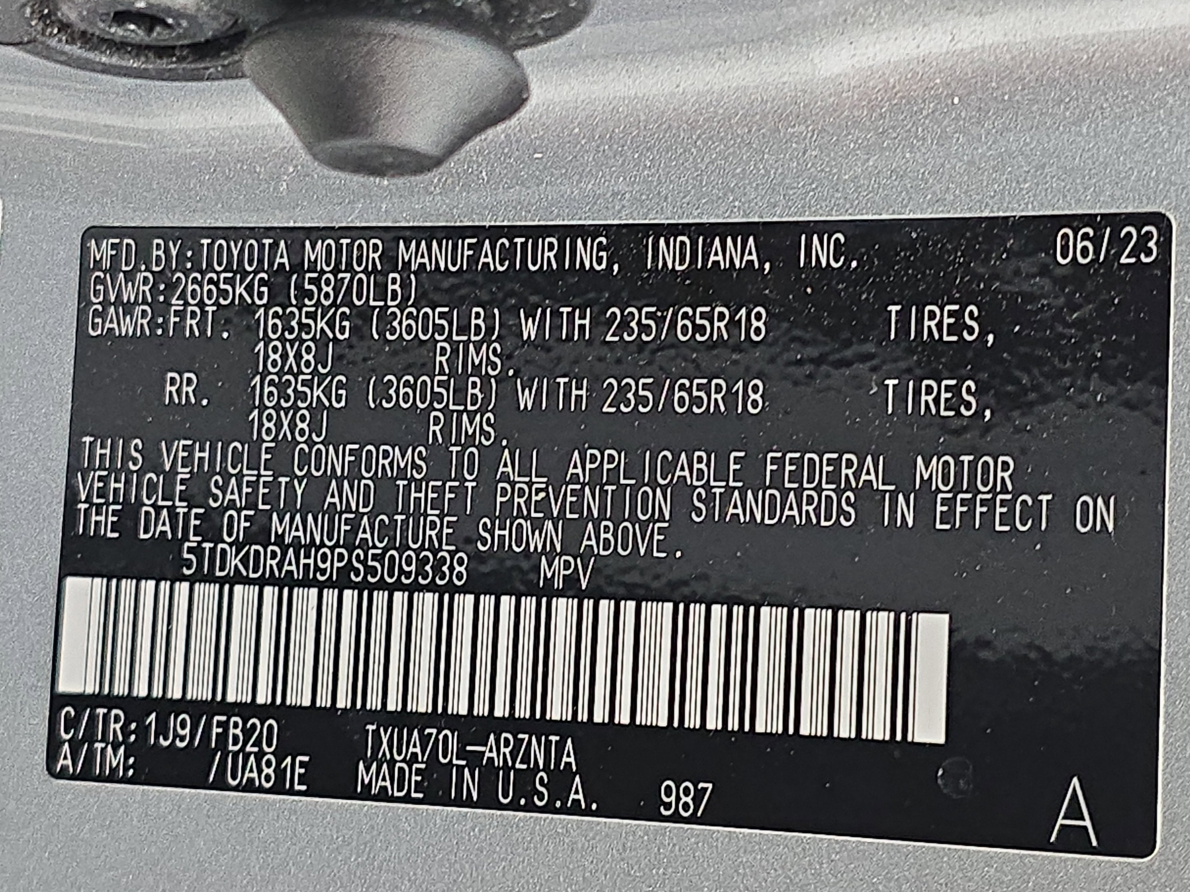 2023 Toyota Highlander L