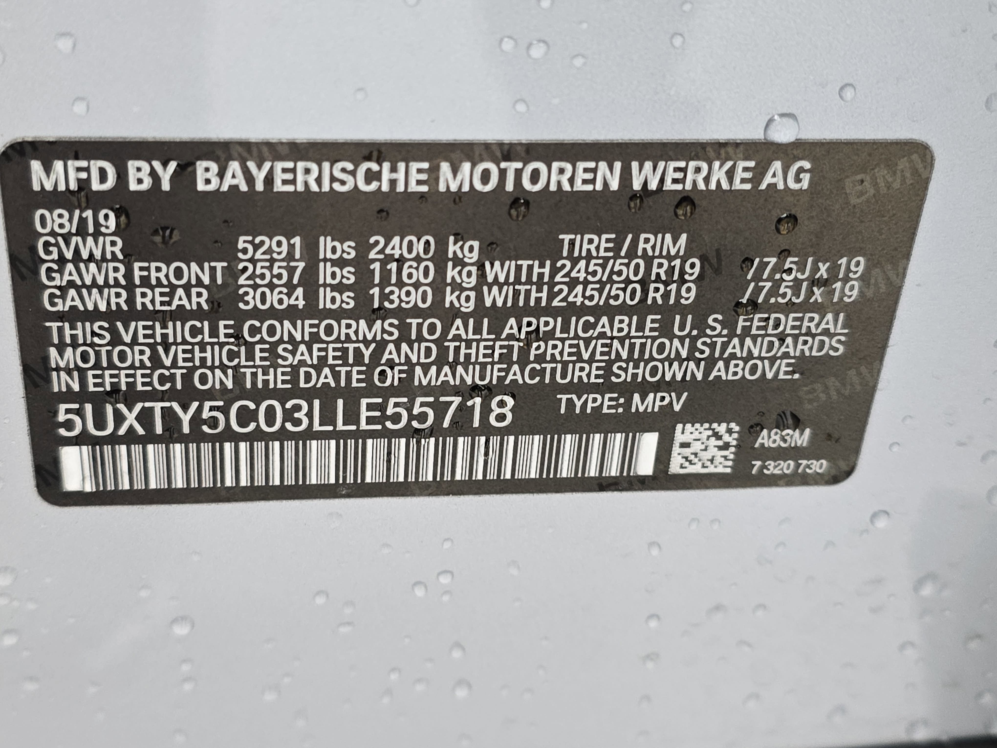 2020 BMW X3 xDrive30i