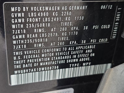 2013 Volkswagen Tiguan SE