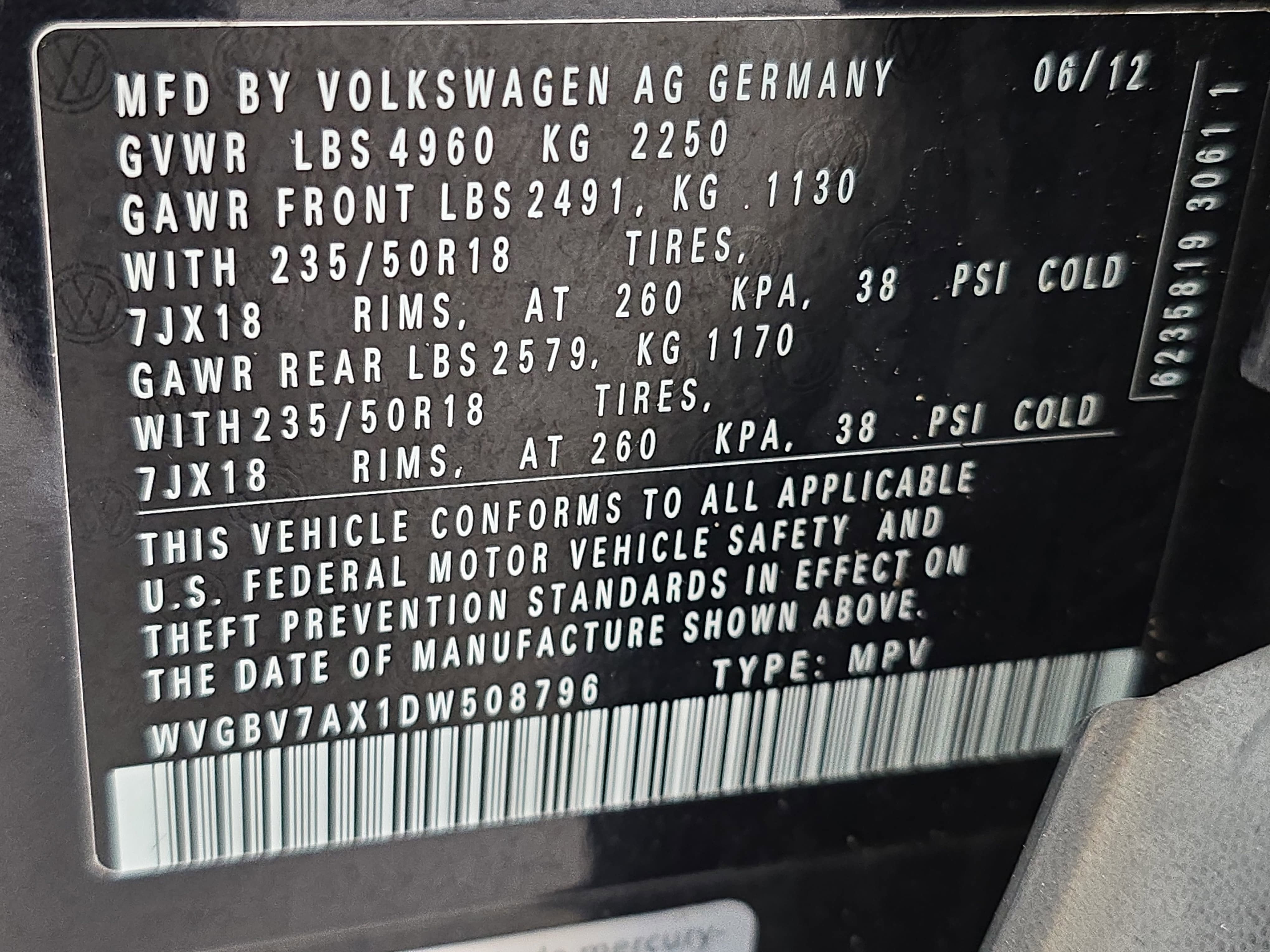 2013 Volkswagen Tiguan SE