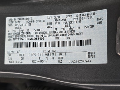 2021 Ford Ranger LARIAT