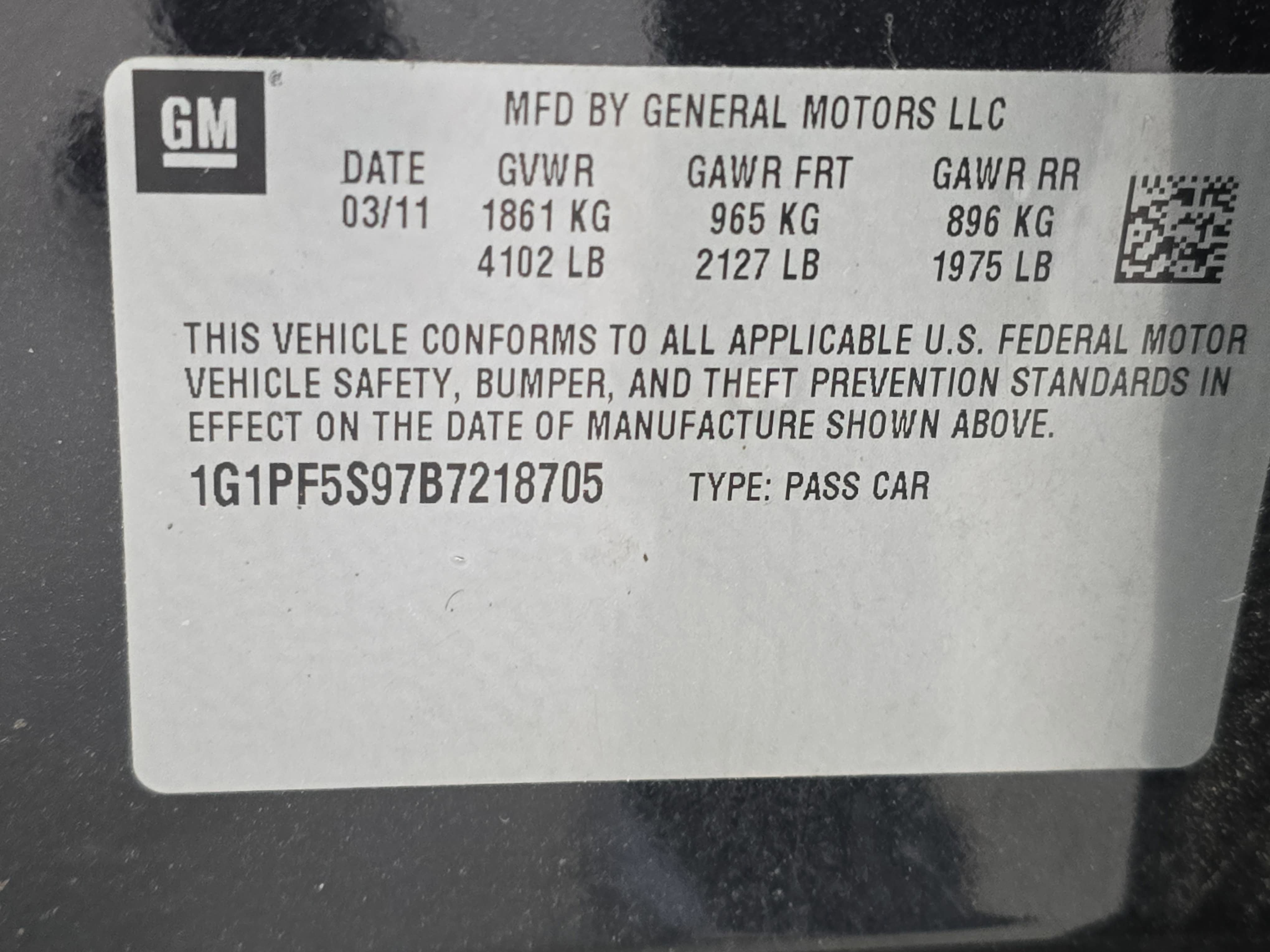 2011 Chevrolet Cruze LT w/1LT