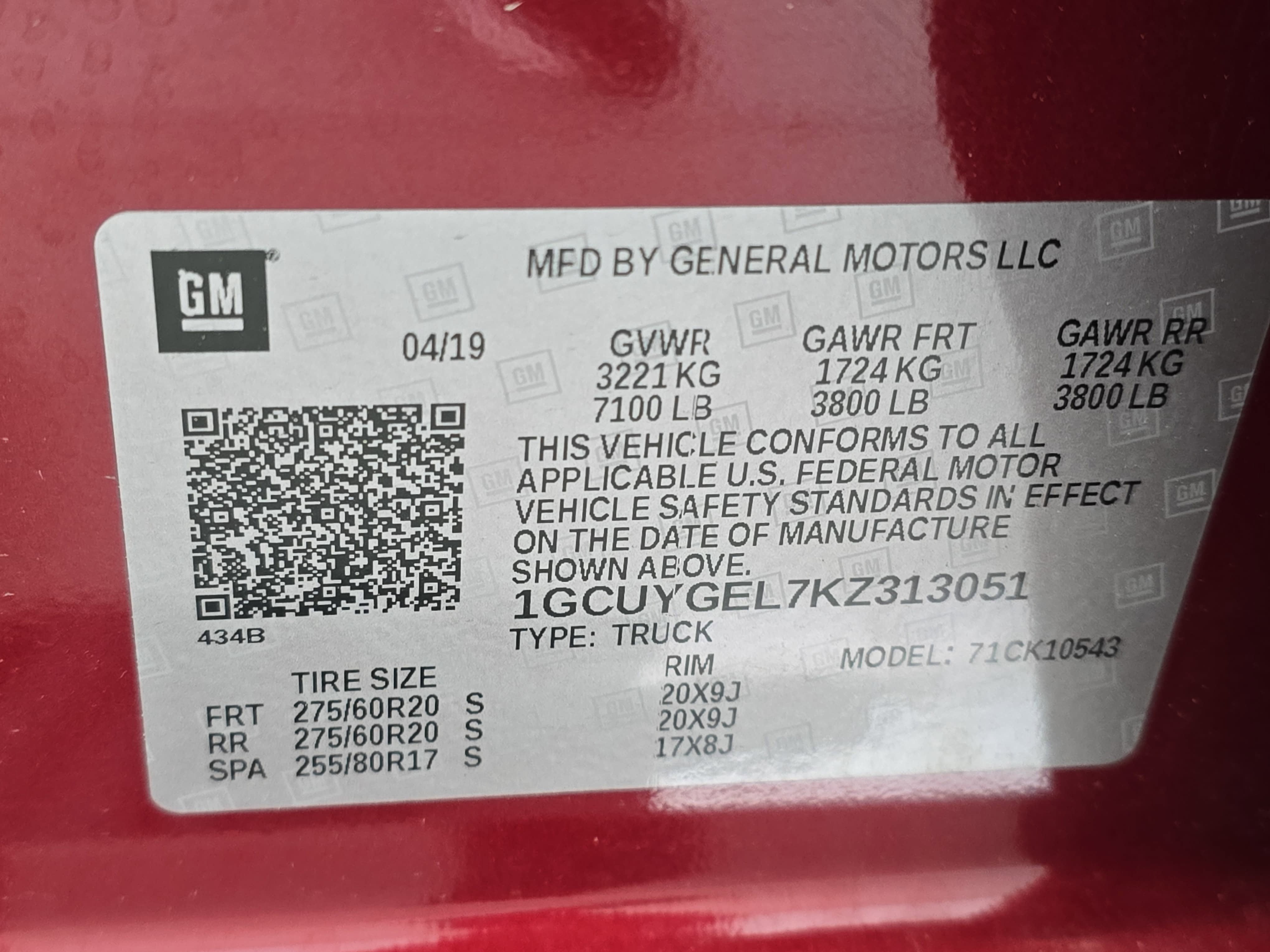 2019 Chevrolet Silverado 1500 LTZ