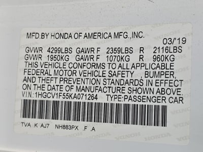 2019 Honda Accord Sedan EX-L 1.5T