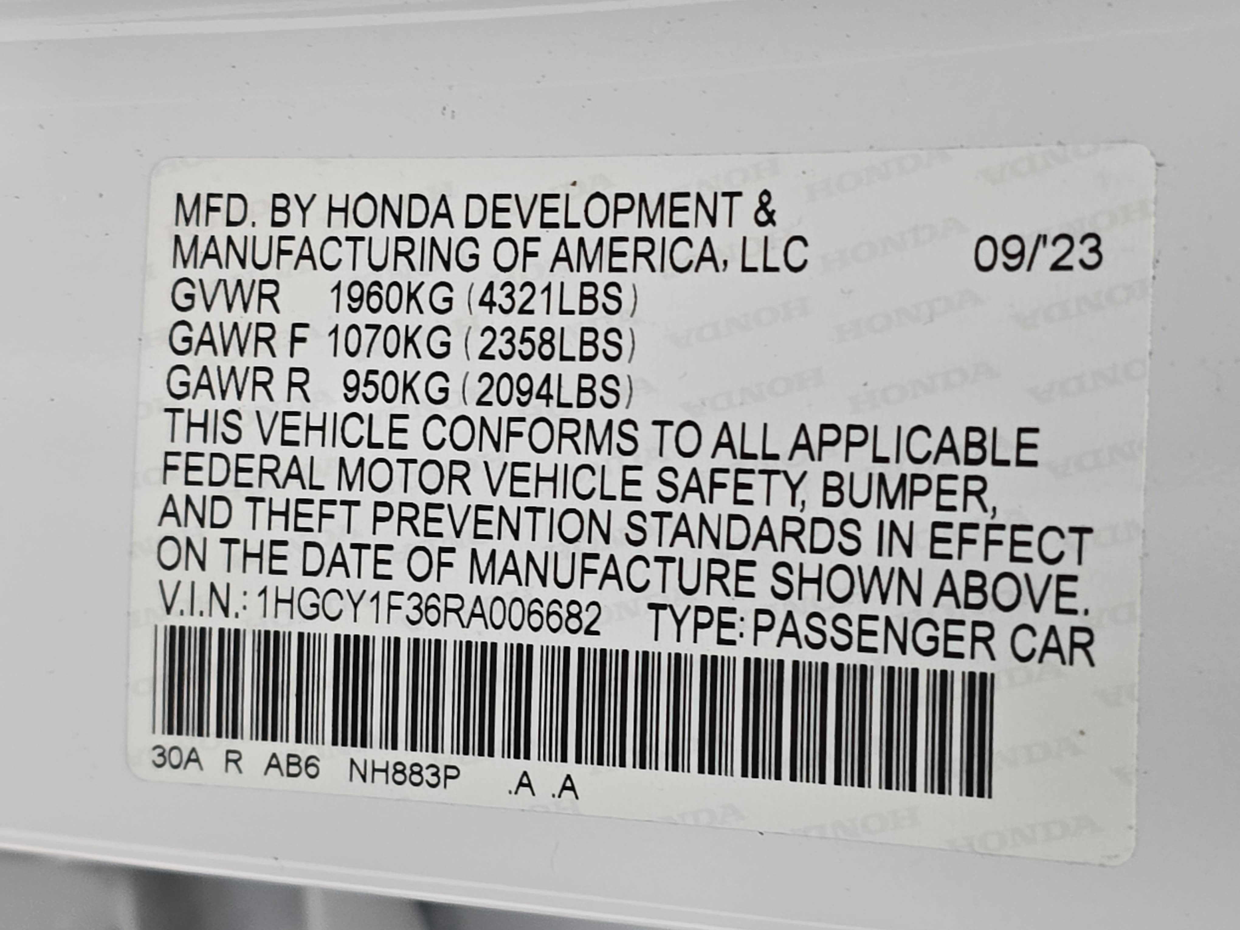 2024 Honda Accord Sedan EX