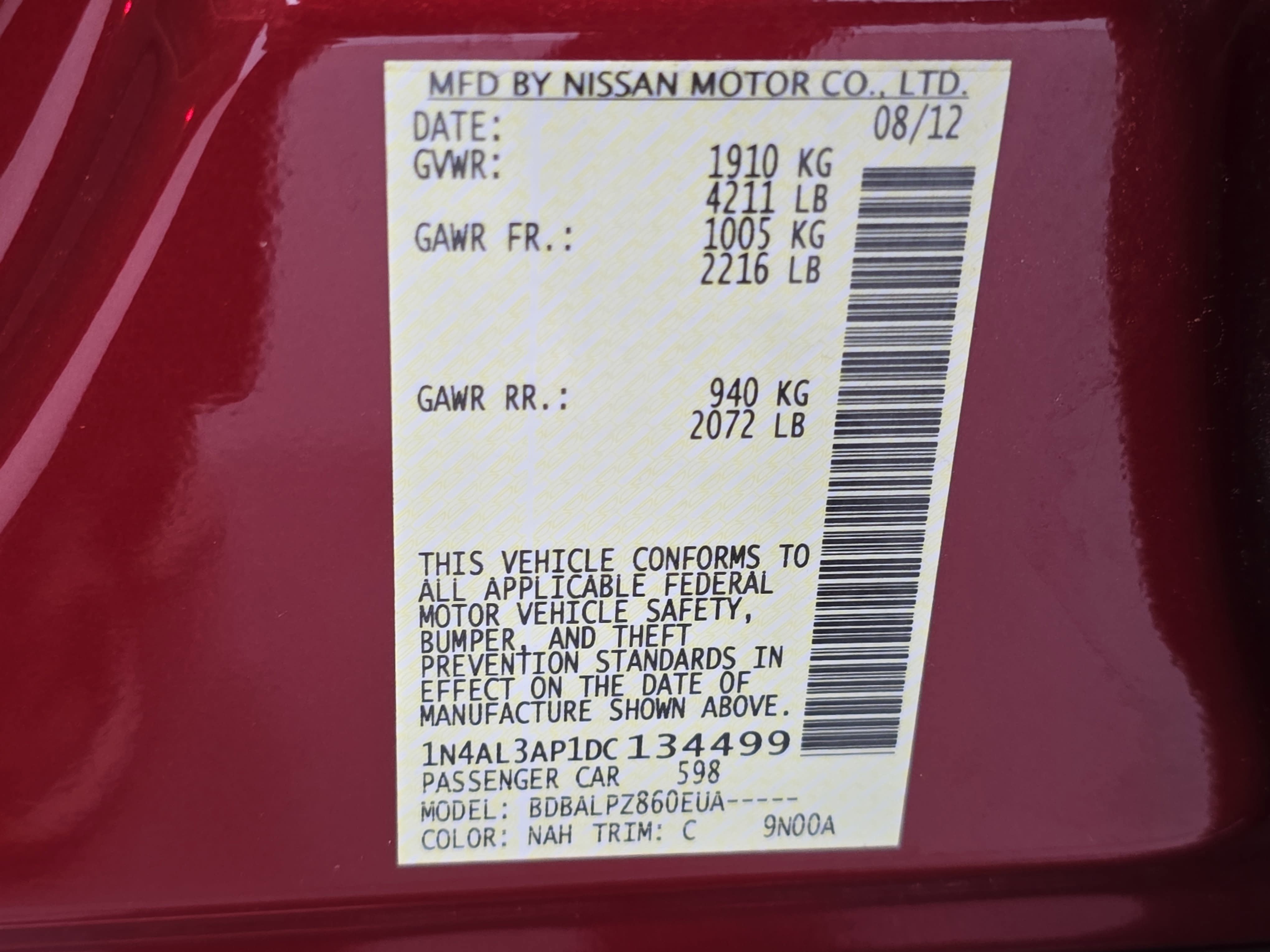 2013 Nissan Altima 2.5