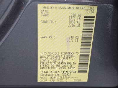 2015 Nissan Altima 2.5 S