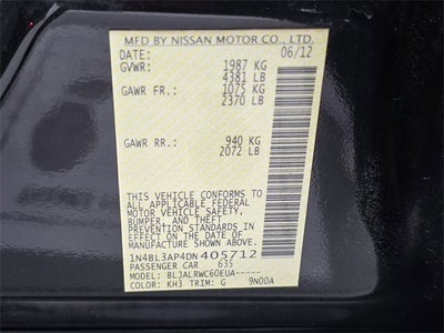 2013 Nissan Altima 3.5 S