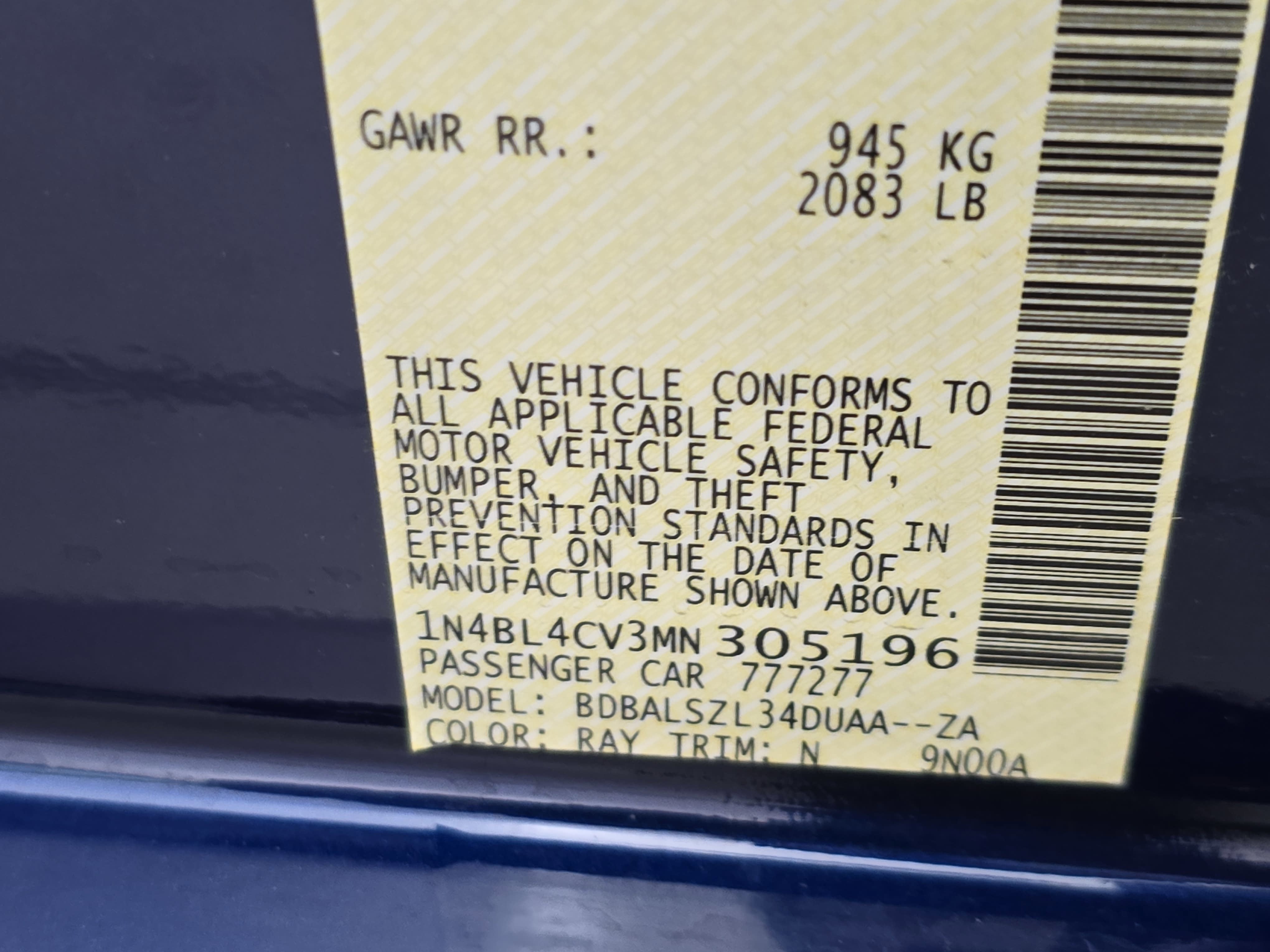 2021 Nissan Altima 2.5 SR