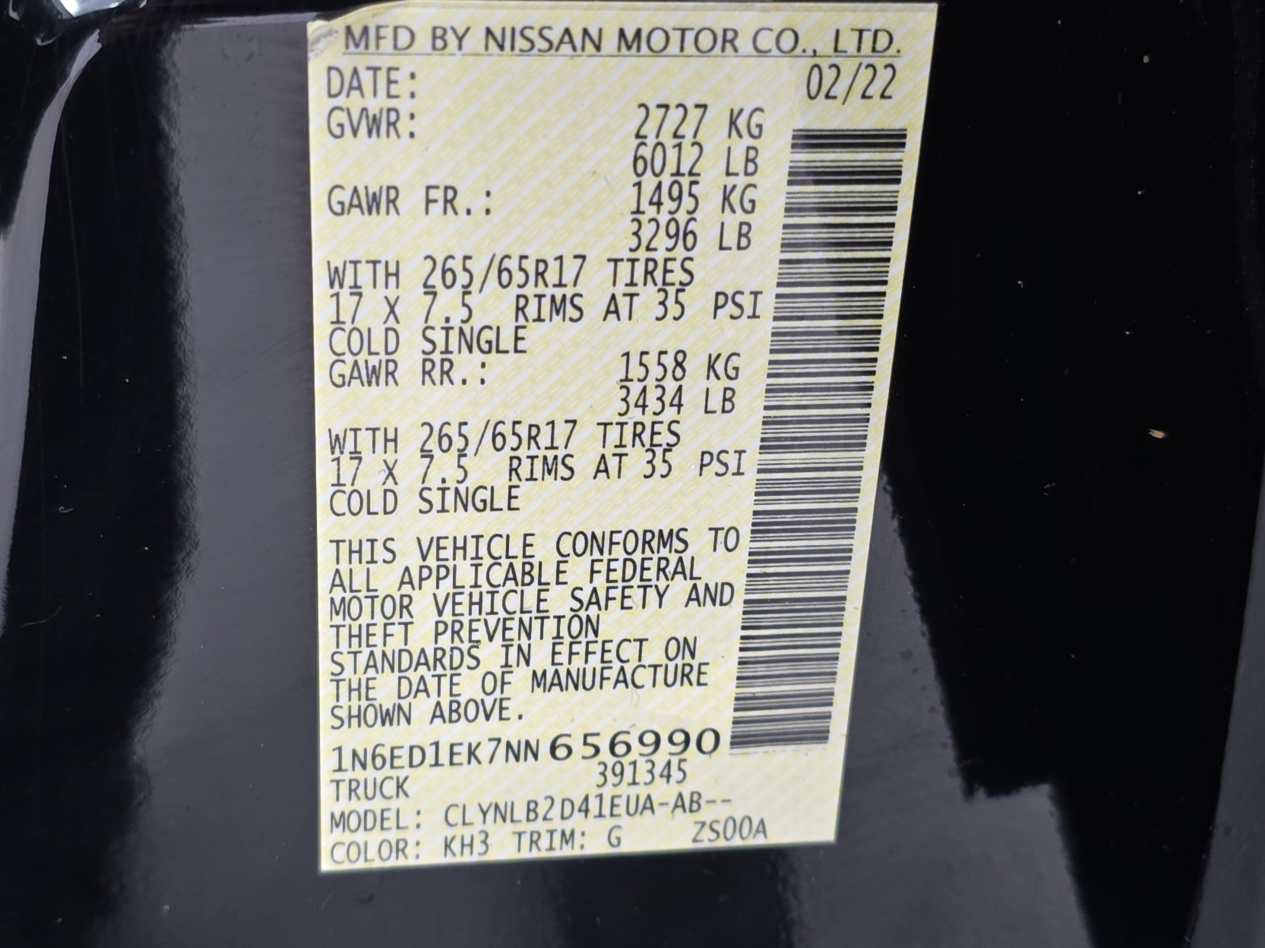 2022 Nissan Frontier SV