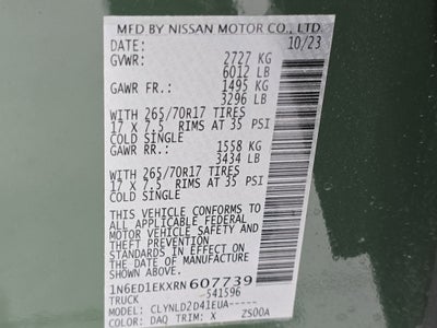 2024 Nissan Frontier PRO-4X