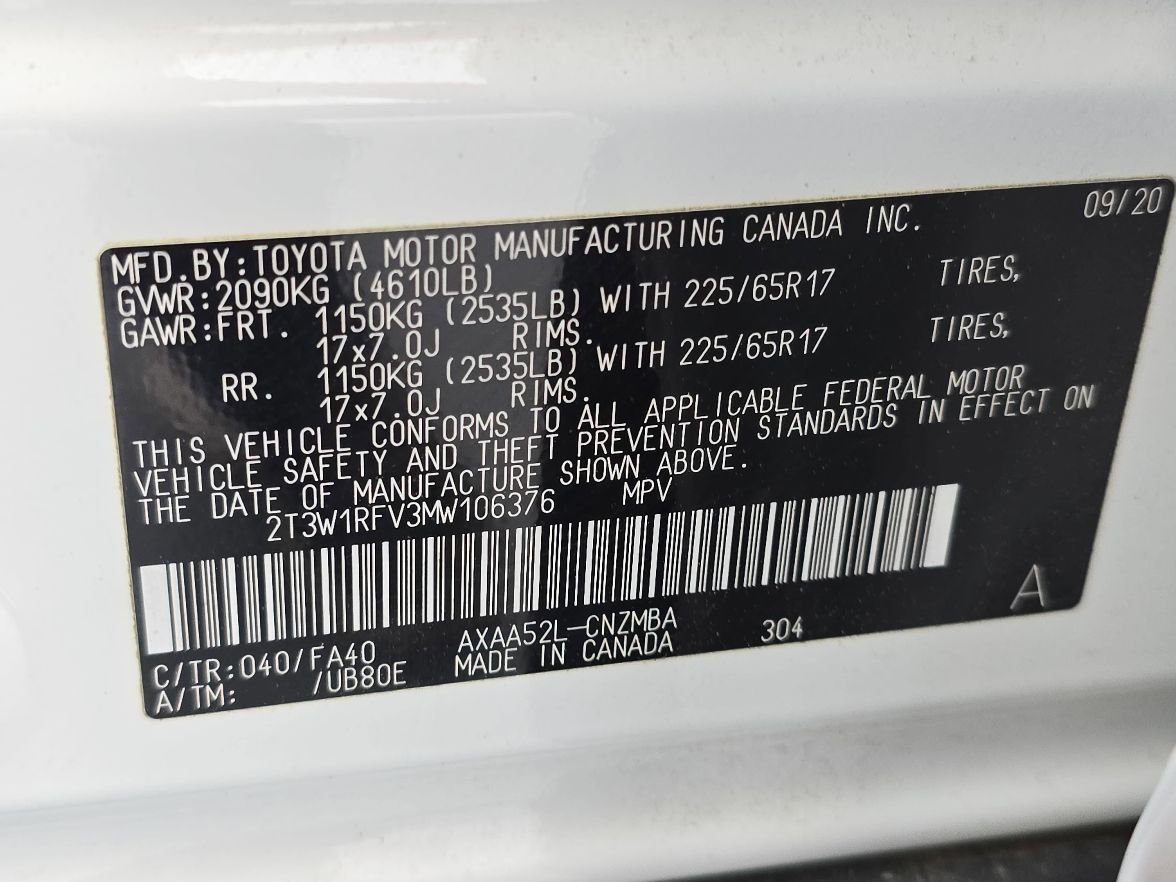 2021 Toyota RAV4 XLE