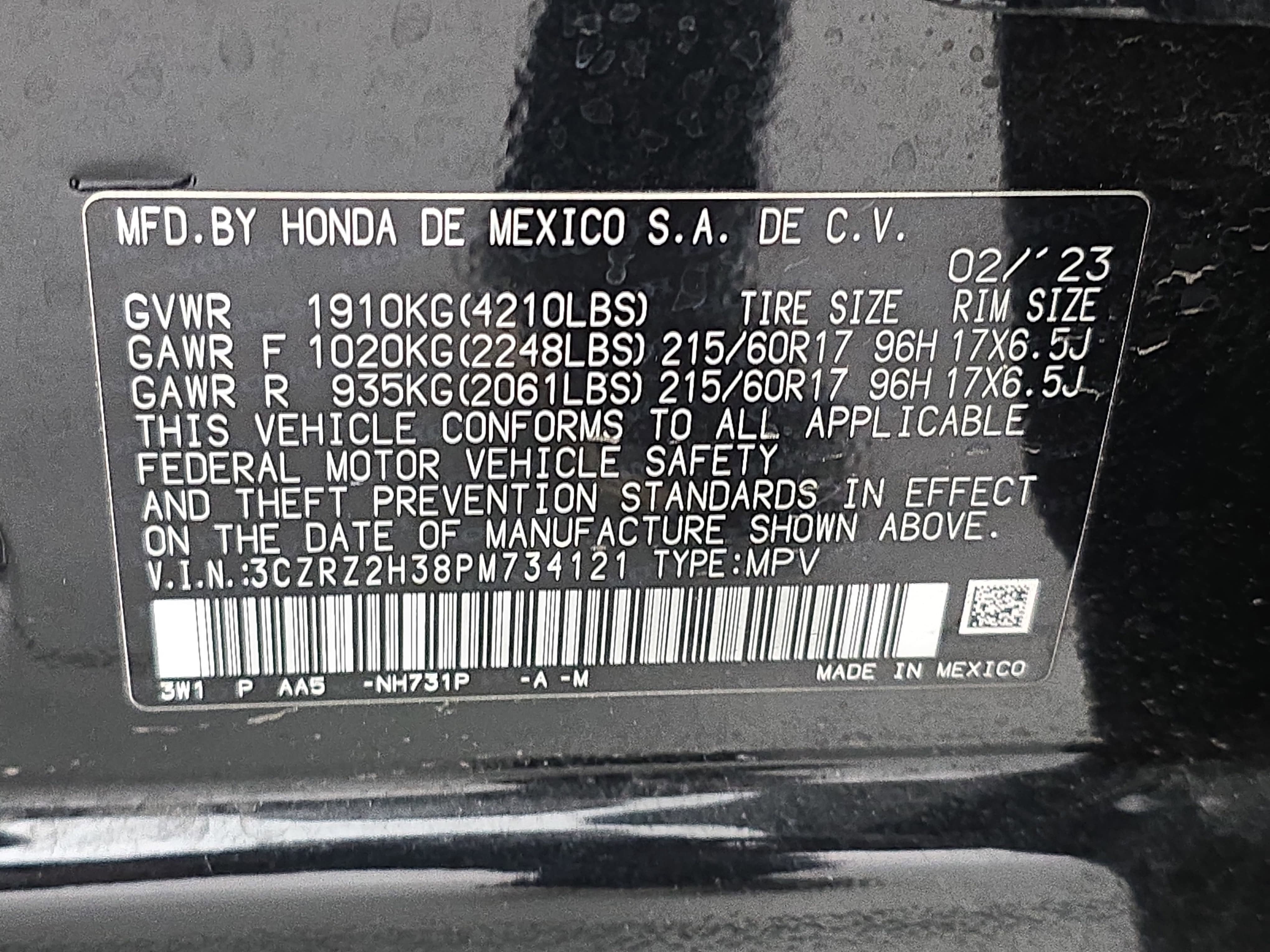 2023 Honda HR-V LX