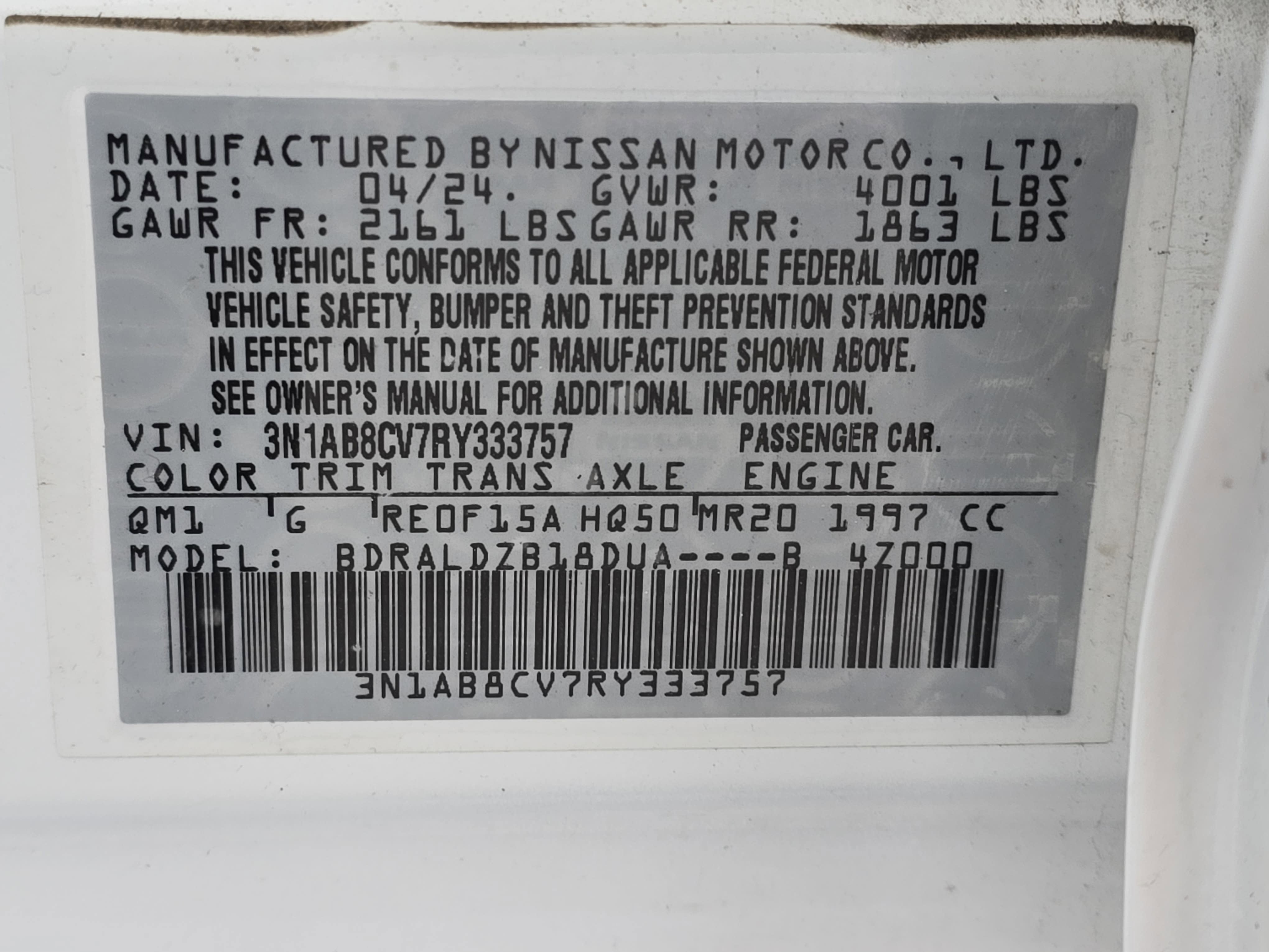 2024 Nissan Sentra SV