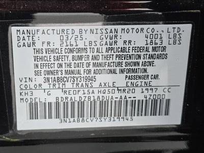 2025 Nissan Sentra SV