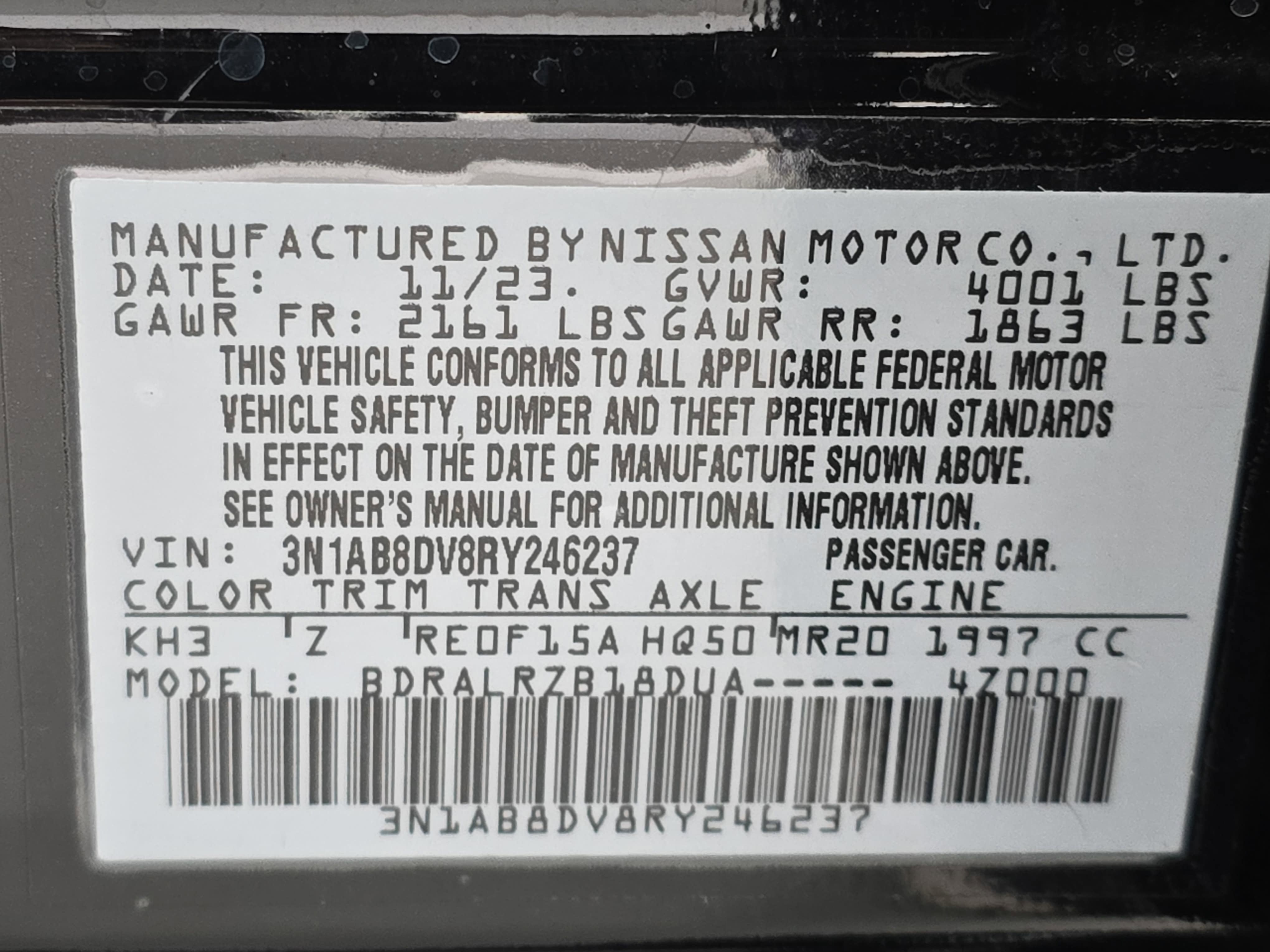 2024 Nissan Sentra SR