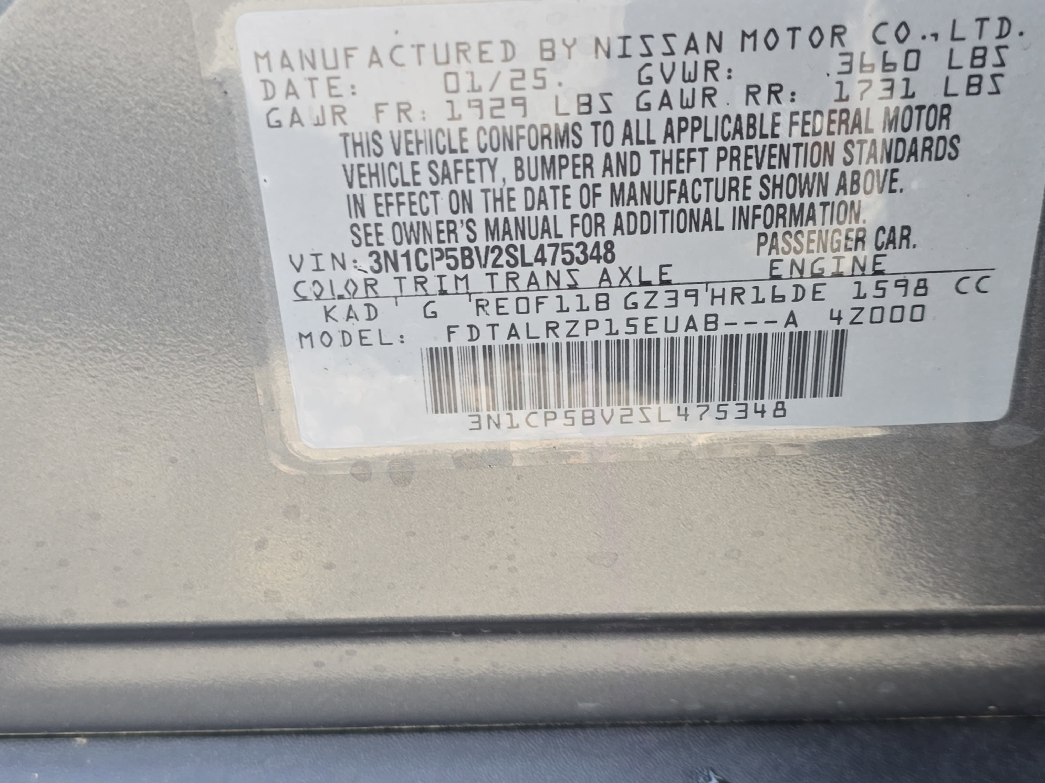 2025 Nissan Kicks Play S