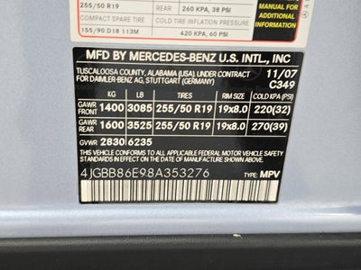 2008 Mercedes-Benz M-Class 3.5L