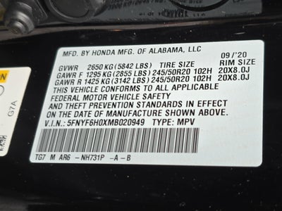 2021 Honda Pilot Elite