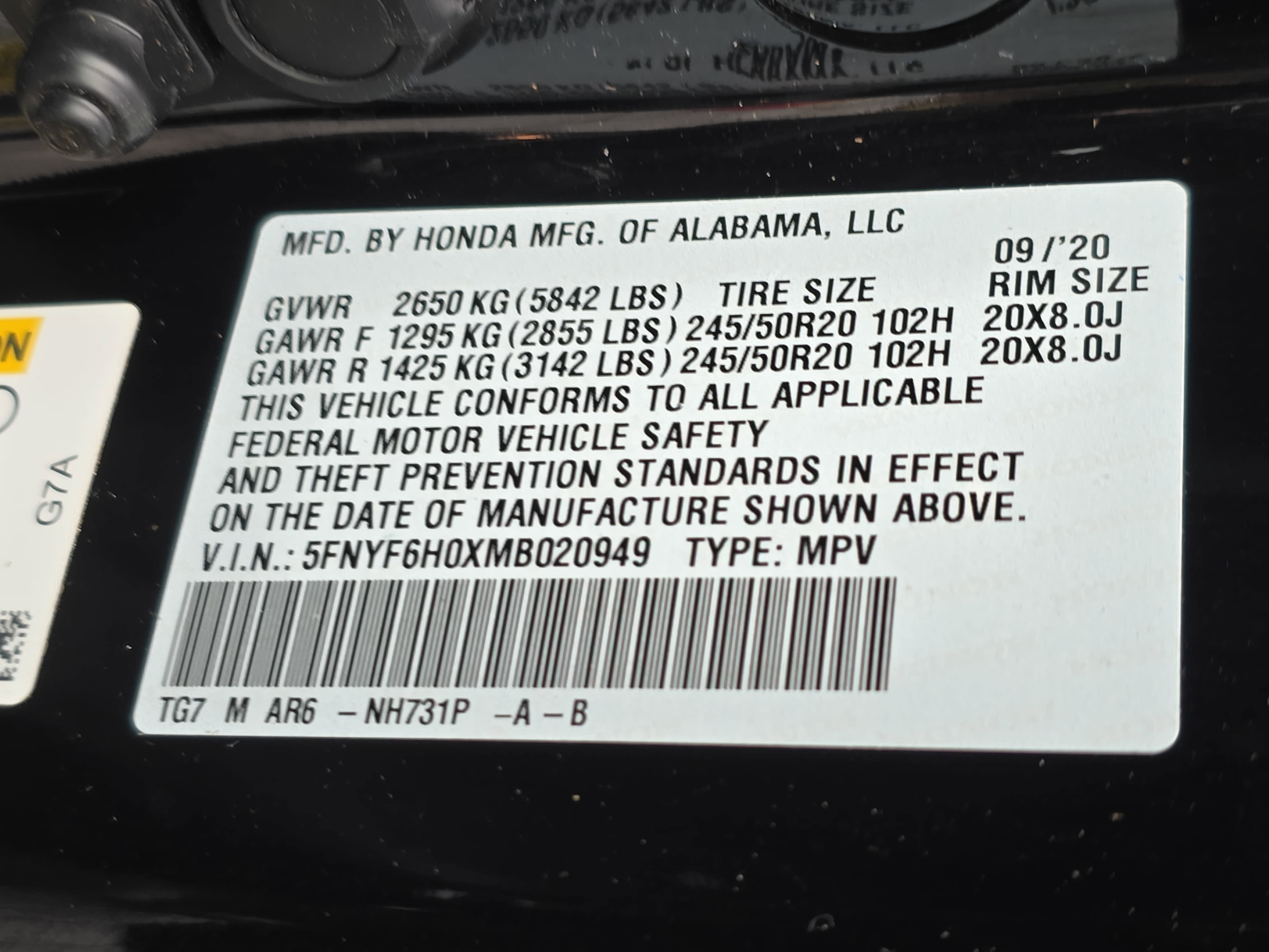 2021 Honda Pilot Elite