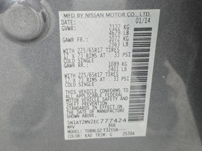 2014 Nissan Rogue SV