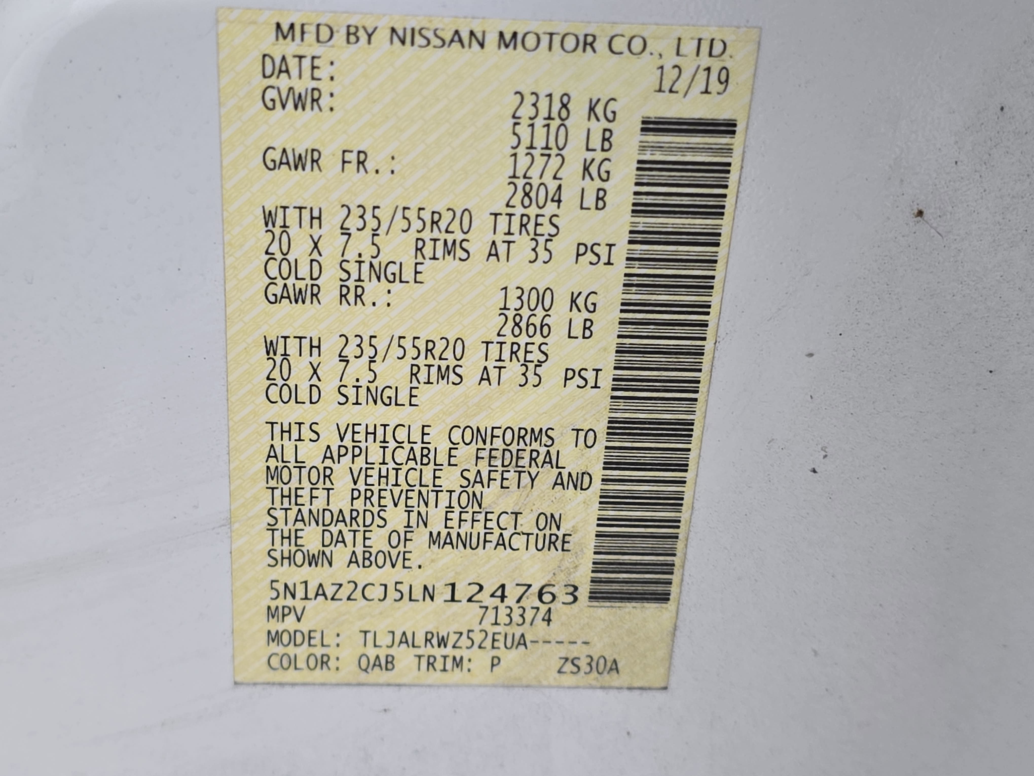 2020 Nissan Murano SL