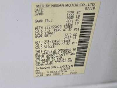 2019 Nissan Murano Platinum