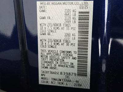 2025 Nissan Rogue SV