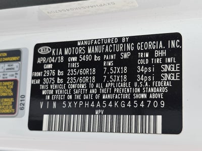2019 Kia Sorento EX V6