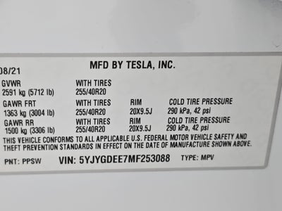 2021 Tesla Model Y Long Range