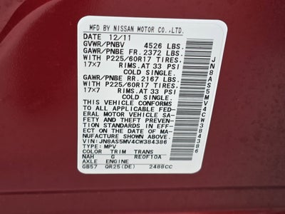 2012 Nissan Rogue SV