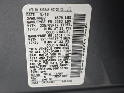 2016 Nissan Rogue SV