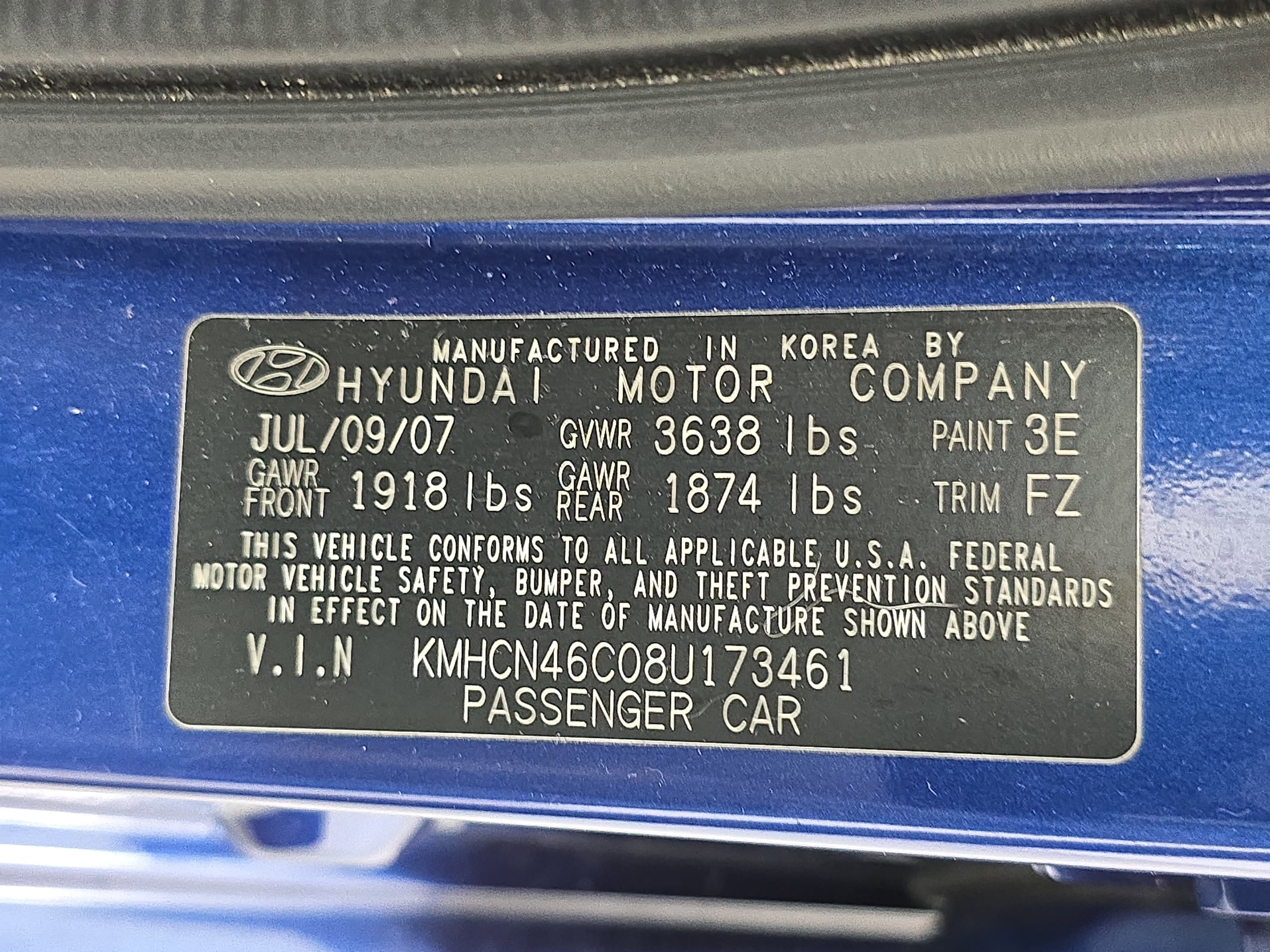 2008 Hyundai Accent GLS