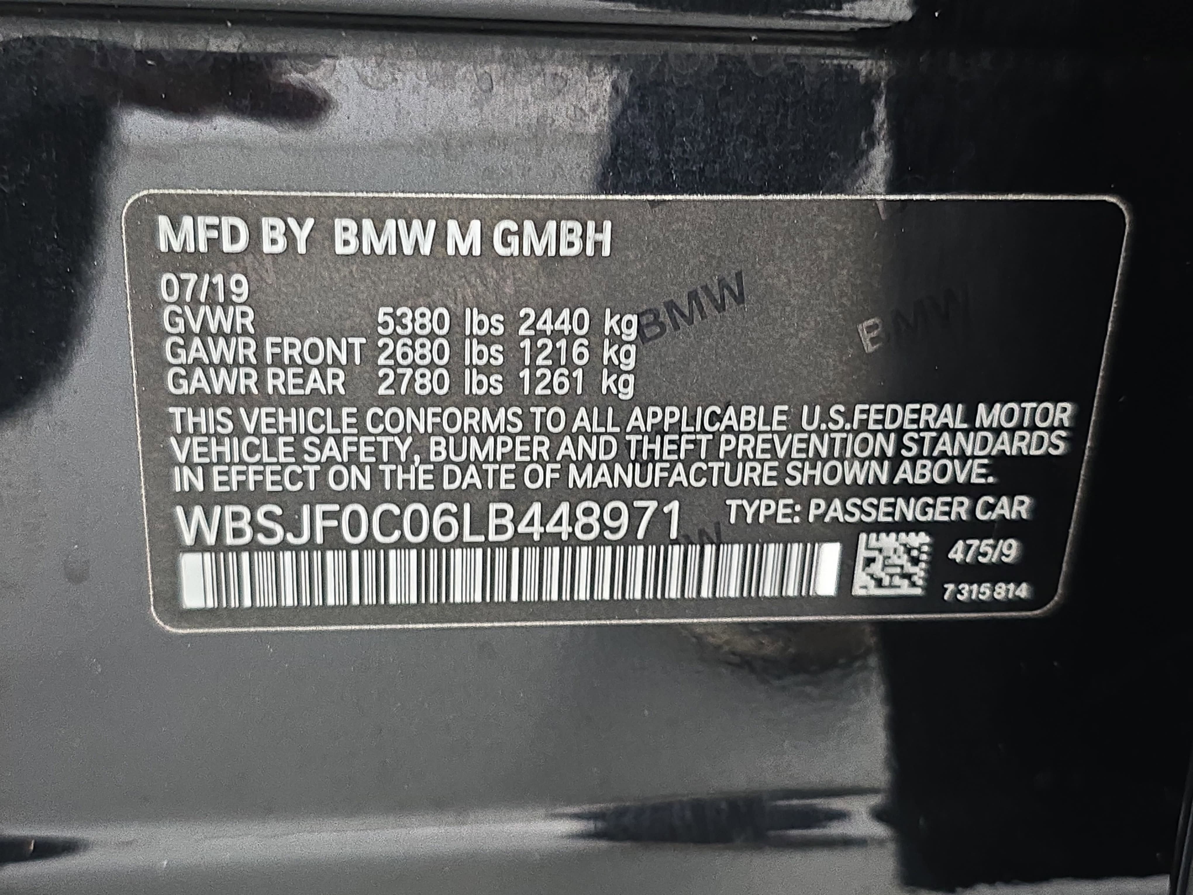 2020 BMW M5 Competition
