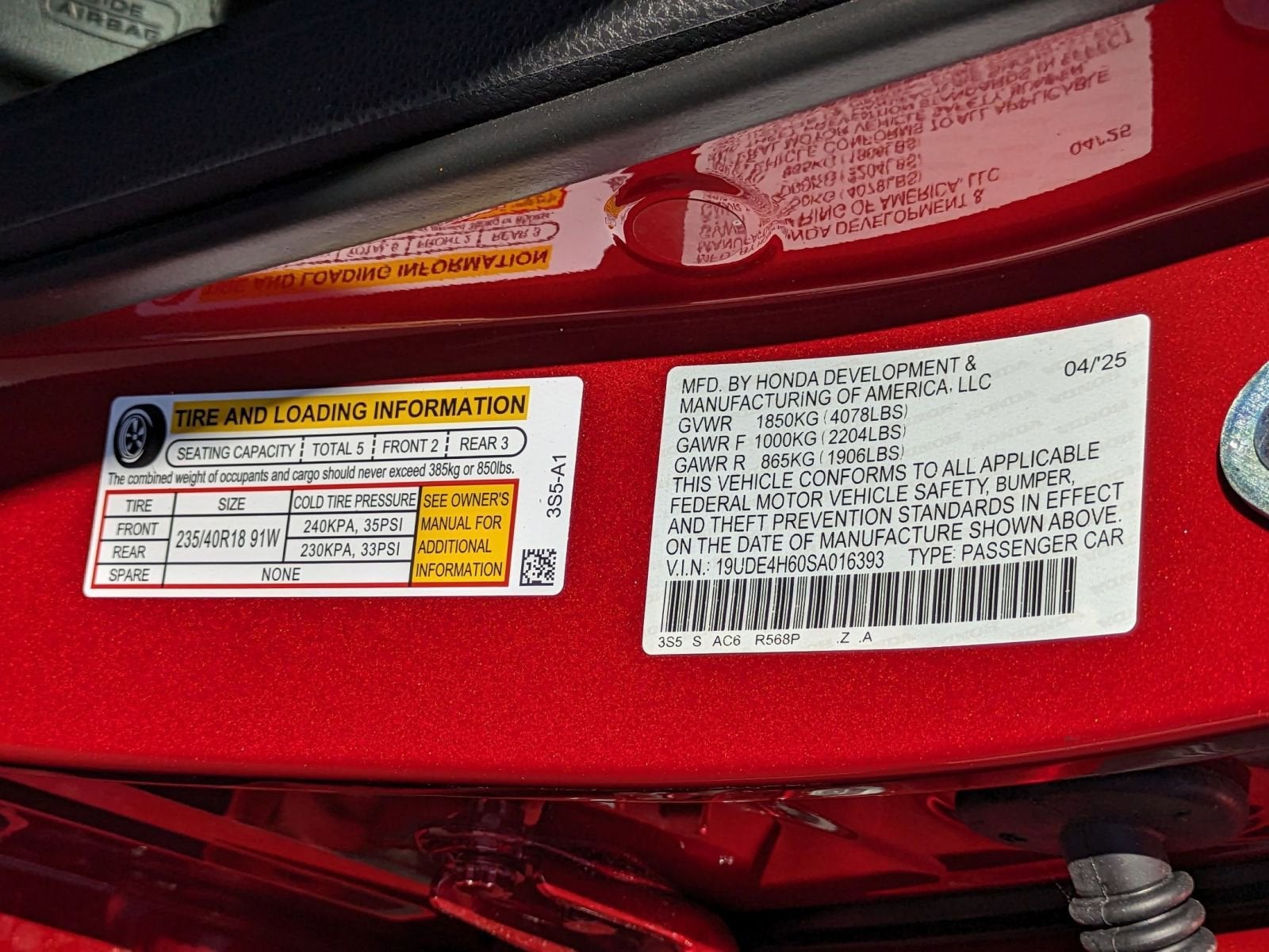 2025 Acura Integra w/A-Spec Technology Package