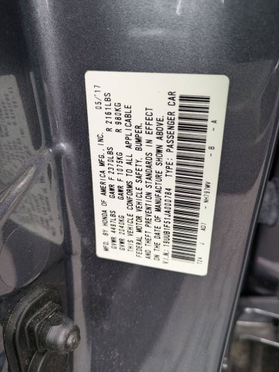 2018 Acura TLX w/Technology Pkg