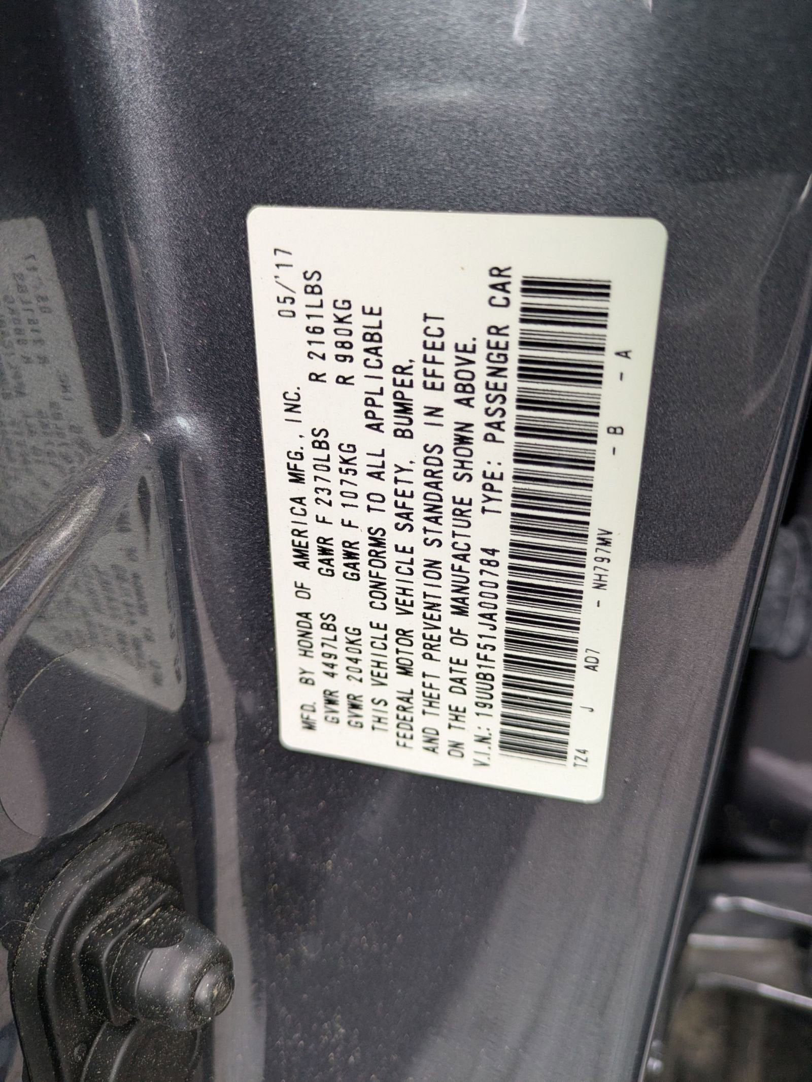 2018 Acura TLX w/Technology Pkg