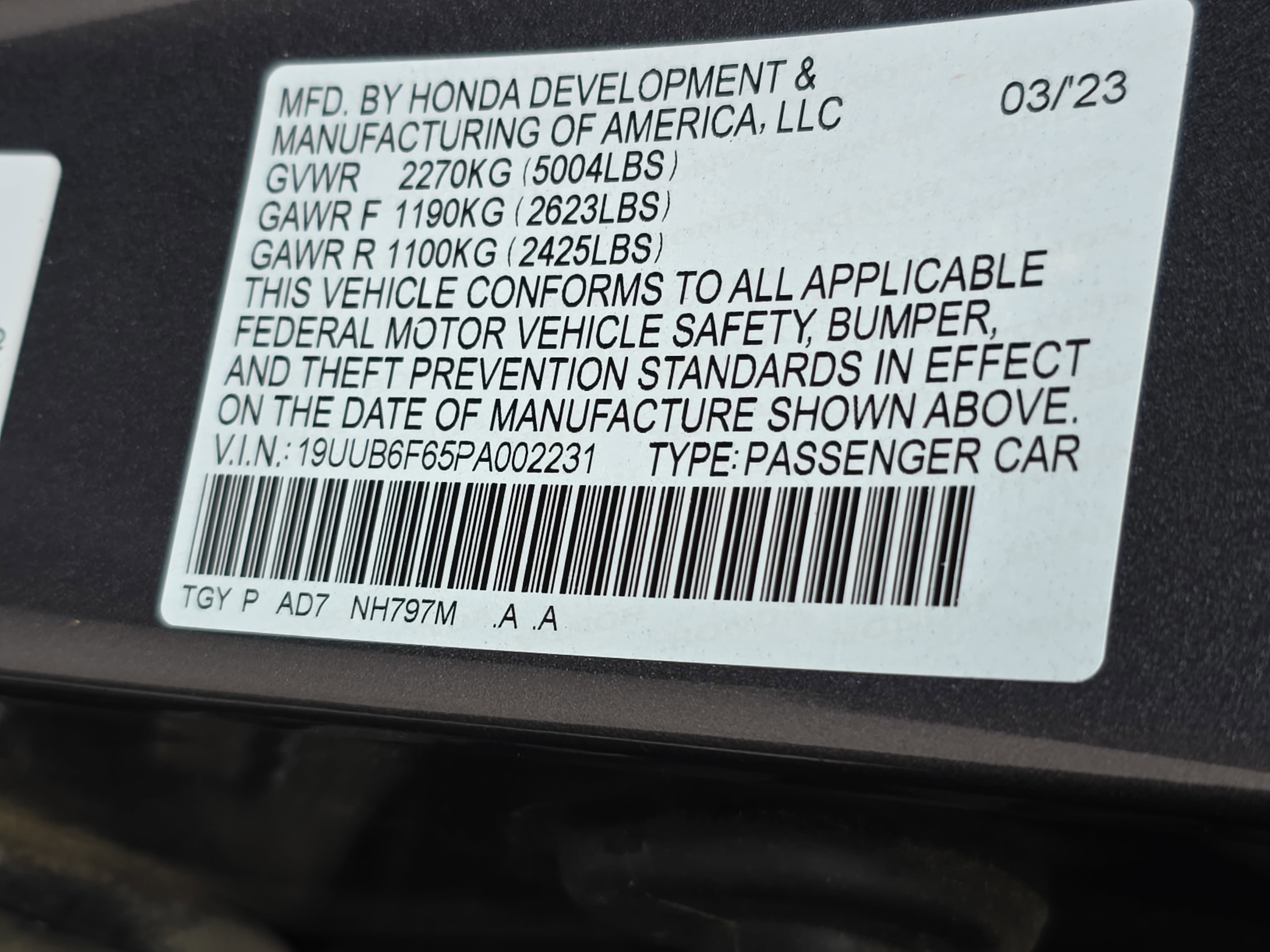 2023 Acura TLX AWDADV