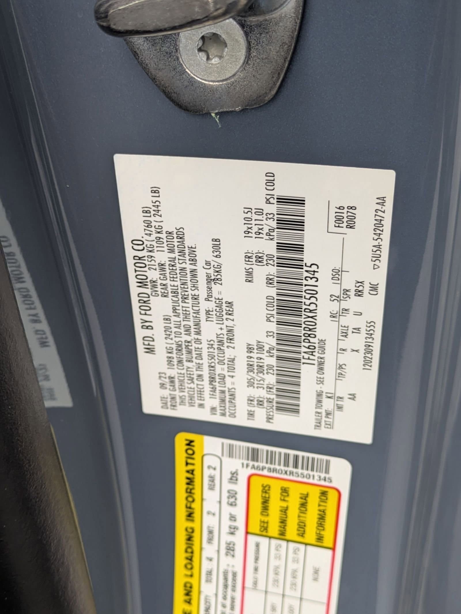 2024 Ford Mustang Dark Horse