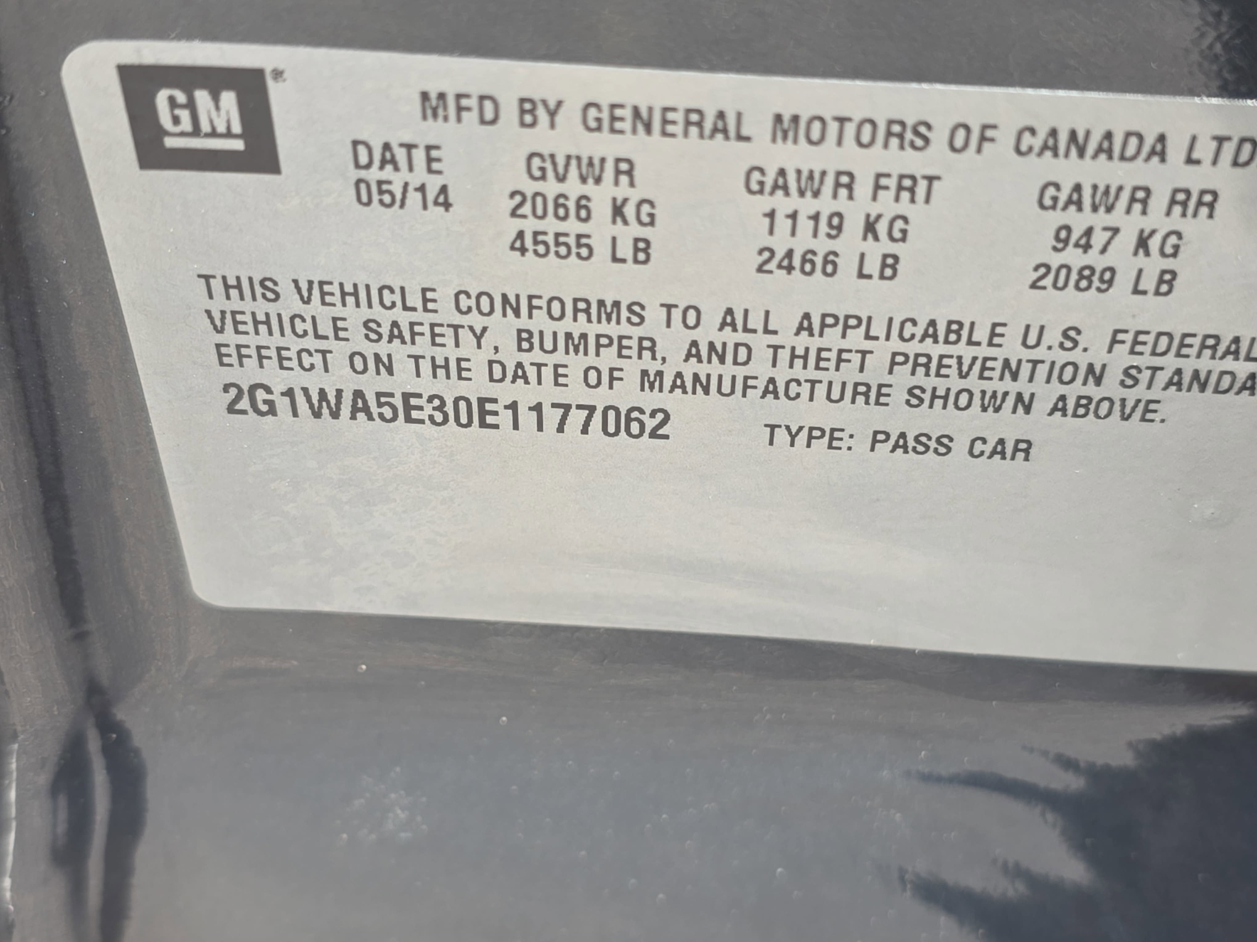 2014 Chevrolet Impala Limited LS