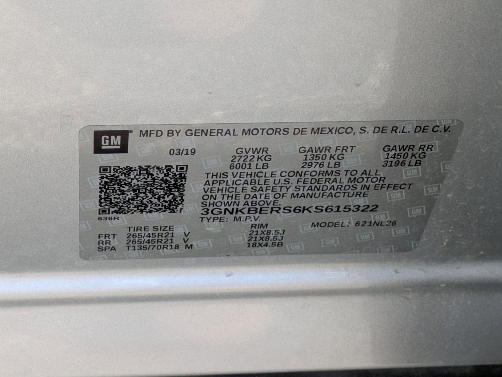 2019 Chevrolet Blazer RS