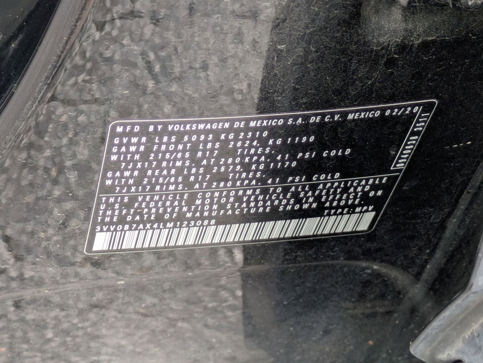 2020 Volkswagen Tiguan S