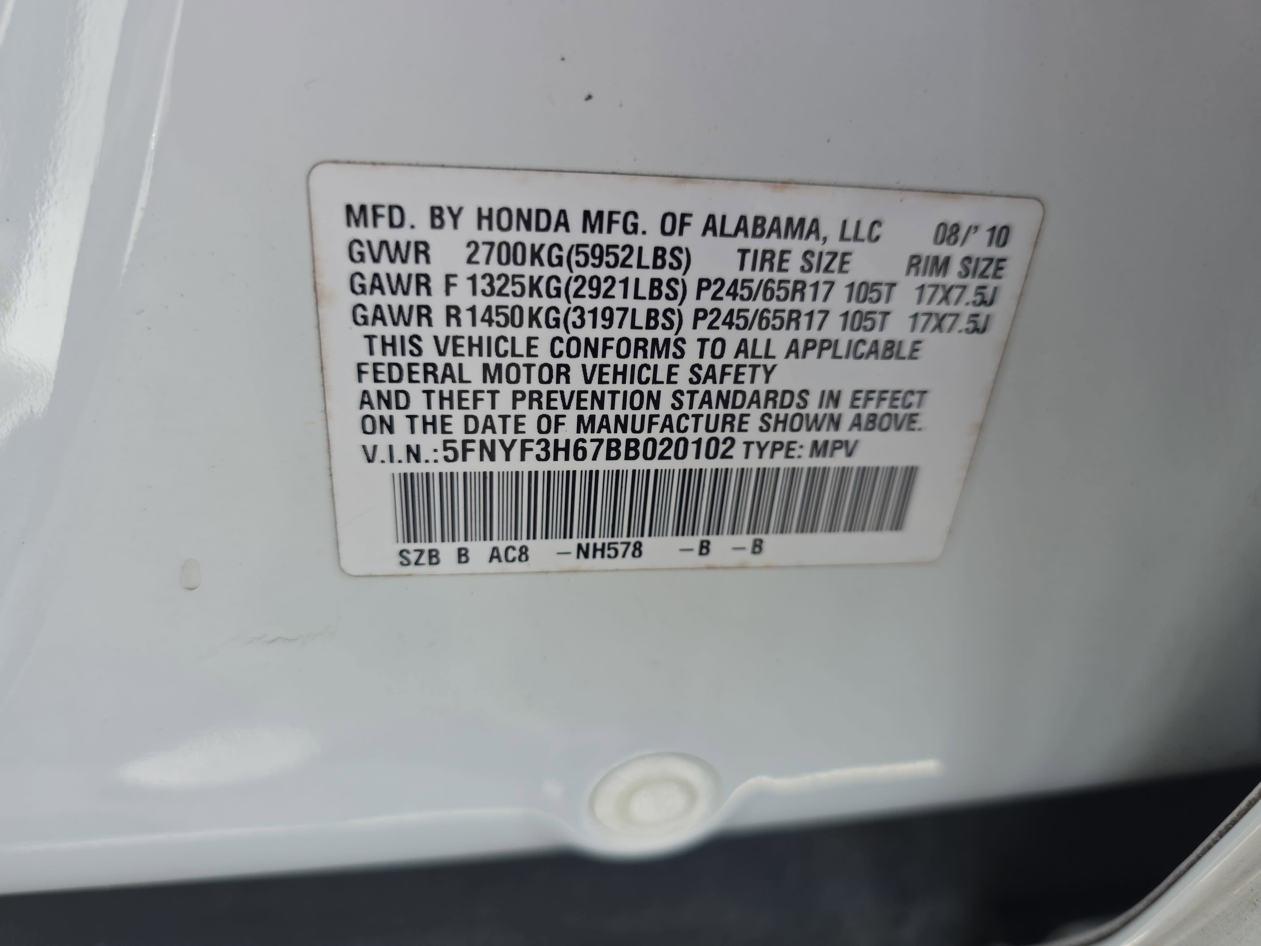 2011 Honda Pilot EX-L