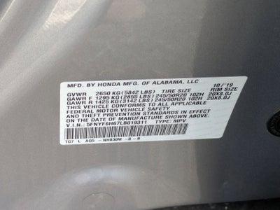 2020 Honda Pilot Touring 7-Passenger