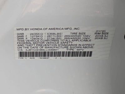 2020 Acura MDX w/Advance Pkg